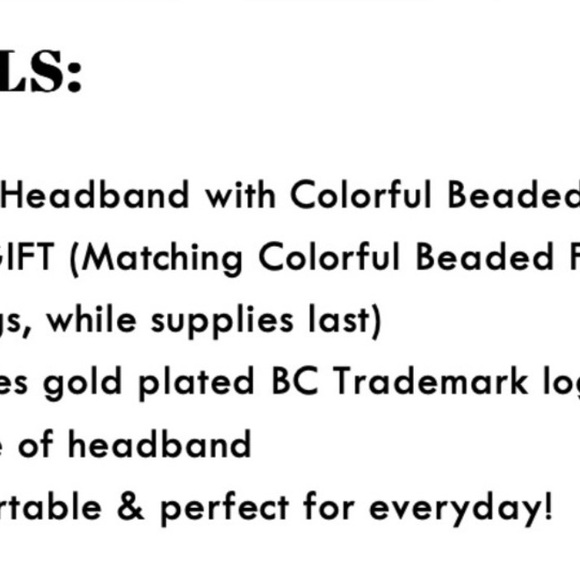 Floral Embroidered Headband - Picture 7 of 8